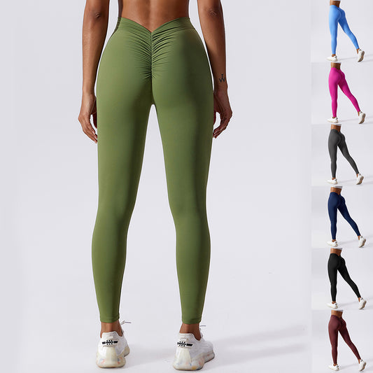 Leggings Deportivos Ajustados de Secado Rápido con Efecto Realce de Glúteos para Mujer